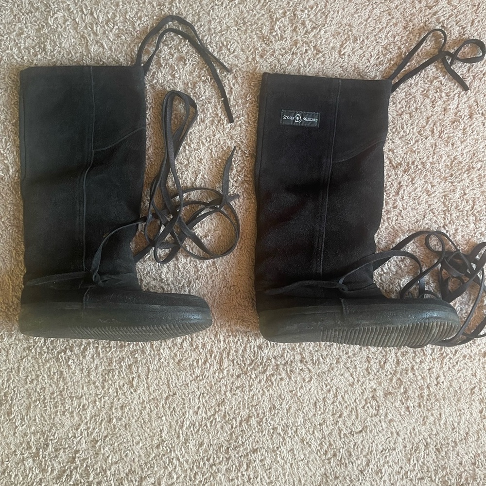 Muk Luks Black Rain & Snow Boots